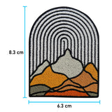 Berge Patch mit der Maße: 8,3 x 6,3 cm