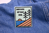 Der Weg ist das Ziel Klett Patch | Klett Patches Wandern, Natur Aufnäher, Rucksack Klettpatches Wanderer, Berg Badge, Outdoor Klettpatch, Finally Home