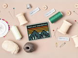 Feed your Wanderlust | Berg Patches, Natur Bügelbild, Wanderer Aufbügler, Retro Camping Aufnäher, Outdoor Bügelpatch, Finally Home Patch zum Aufbügeln