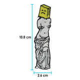 Statue Patch mit der Maße: 10,8 x 2,6 cm