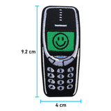 Retro Handy Patch mit der Maße: 9,2 x 4 cm
