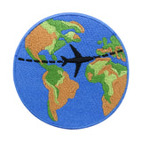 Blauer Weltreise Patch