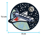 Raumschiff im Weltraum Finally Home Klett Patch | Rakete Klett Patches, Nasa Aufnäher, Astronaut Klettpatches, Kinder Mond Badge, Alien Klettpatch