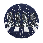 Blauer Astronauten in Beatles Pose Patch