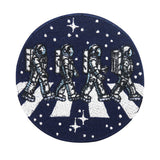 Blauer Astronauten in Beatles Pose Patch