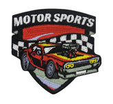 Rot-schwarzer Auto Motorsport Emblem Patch