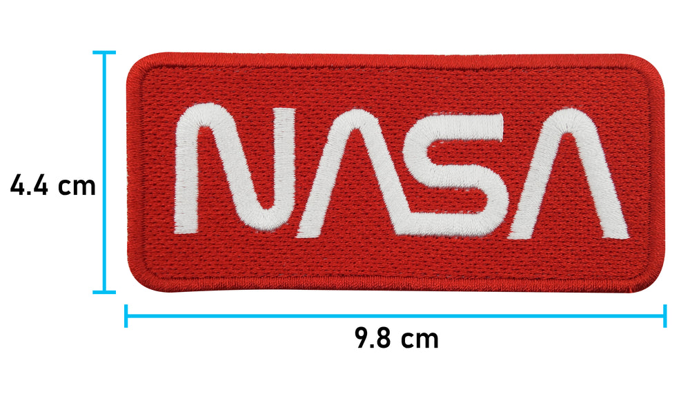 NASA Patch mit der Maße: 4,4 x 9,8 cm