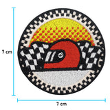 Helm Patch mit der Maße: 7 x 7 cm
