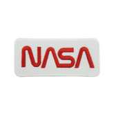 Weißer Nasa Patch zum Aufbügeln | Astronaut Weltall Aufnäher | Flicken
