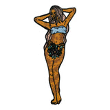 Brauner Frau mit Tattoos Patch