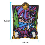 Pilz Land Patch mit der Maße: 9,5 x 6,9 cm