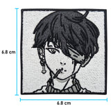 Korean Boy Patch mit der Maße: 6,8 x 6,8 cm