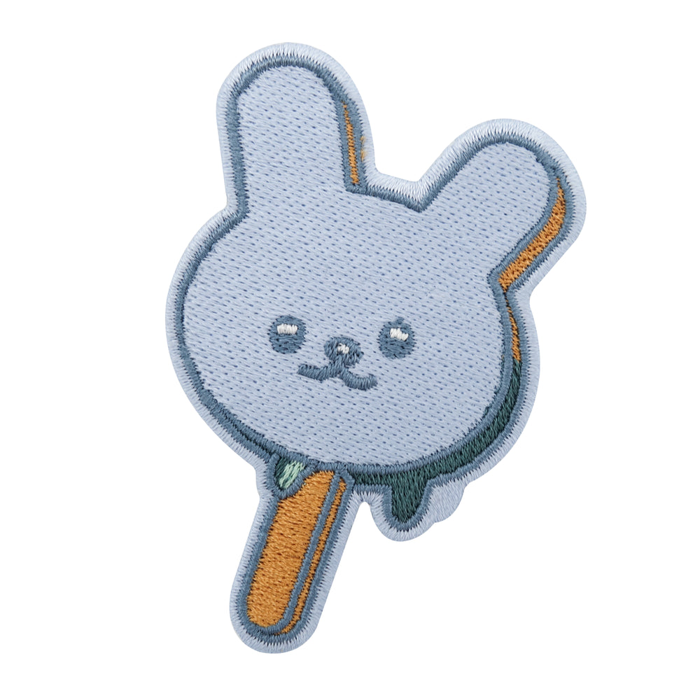 Hellblauer Hasen Lolly Patch