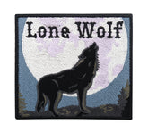 Schwarzer Lone Wolf Patch