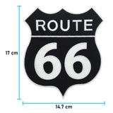 Route 66 Patch mit der Maße: 17 x 14,7 cm