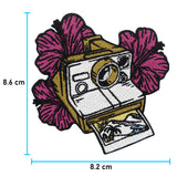 Polaroid Kamera Patch mit der Maße: 8,6 x 8,2 cm