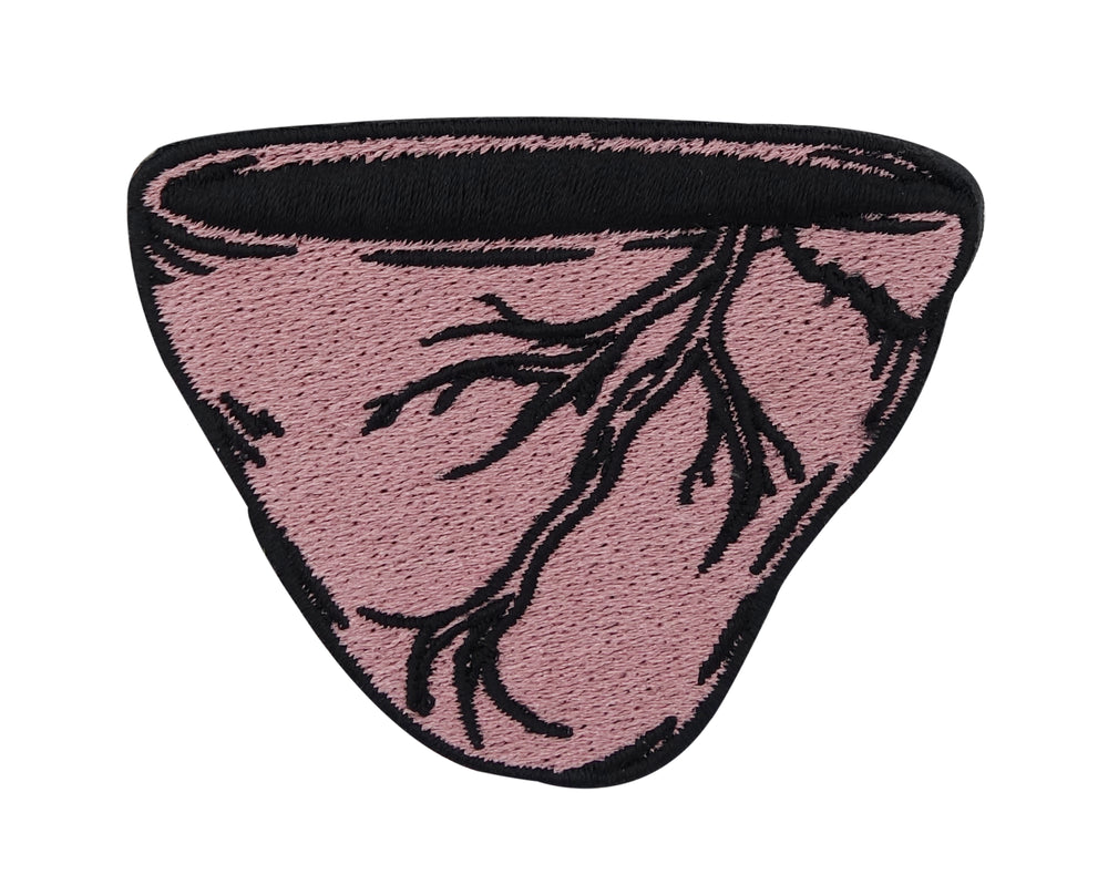 Pinker Broken Heart Patch untere Hälfte