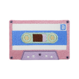 Rosa Kassette Patch | Vintage Flicken | Old School Rock Musik Aufnäher