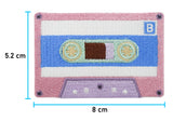 Kassetten Patch mit der Maße: 5,2 x 8 cm