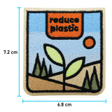 Reduce Plastic Patch mit der Maße: 7,2 x 6,8 cm