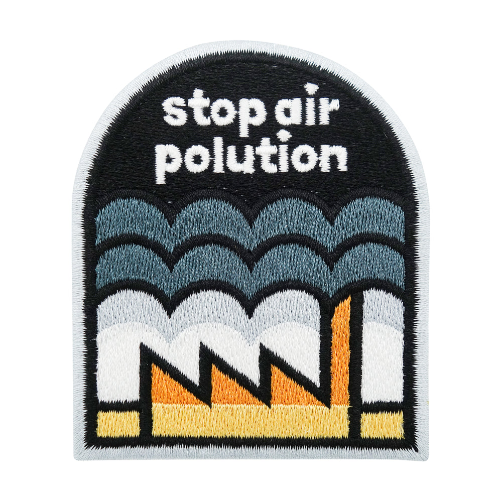 Schwarzer Stop Air Polution Patch