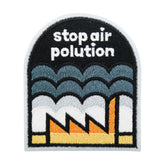 Schwarzer Stop Air Polution Patch