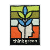 Gün-orangener Think Green Patch