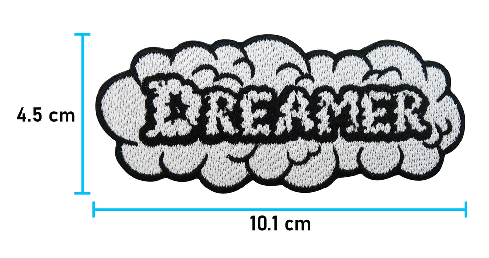 Dreamer Wolke Patch mit der Maße: 4,5 x 10,1 cm