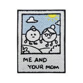 Me and Your Mom | Foto Retro Patches, Lustige Mutter Bügelbilder, Old School Spruch Aufbügler, Witziger Aufnäher, Vintage Flicken, Finally Home Patch zum Aufbügeln