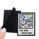 Me and Your Mom Klett Patch | Klett Patch lustig, Retro Patches, Deine Mutter Aufnäher, Witziges Abzeichen, Old School Spruch Badge, Vintage Flicken, Finally Home