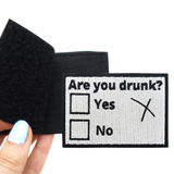 Are you drunk? Klettpatch | Lustiger Klett Patch | Bier, Alkohol DIY