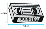 Kassetten Patch mit der Maße: 4,1 x 7,3 cm