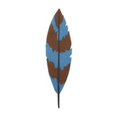 Blau-Brauner Feder Patch