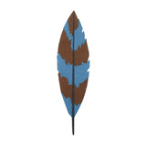 Blau-Brauner Feder Patch