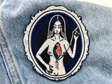 Fixing Myself Patch auf blauer Jeans