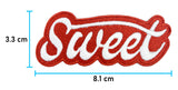Sweet Patch mit der Maße: 3,3 x 8,1 cm