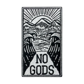 Schwarz-weißer No Gods - Geteiltes Meer Patch