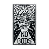 Schwarz-weißer No Gods - Geteiltes Meer Patch
