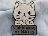 Katze Patch auf hellblauer Jeans