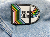 90´s CD Patch auf blauer Jeans