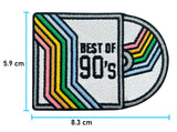 90´s CD Patch mit der Maße: 5,9 x 8,3 cm