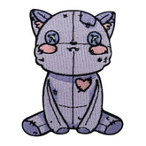Violette Vodoo Katze Patch
