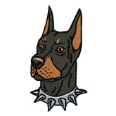 Brauner Dobermann Hund Patch
