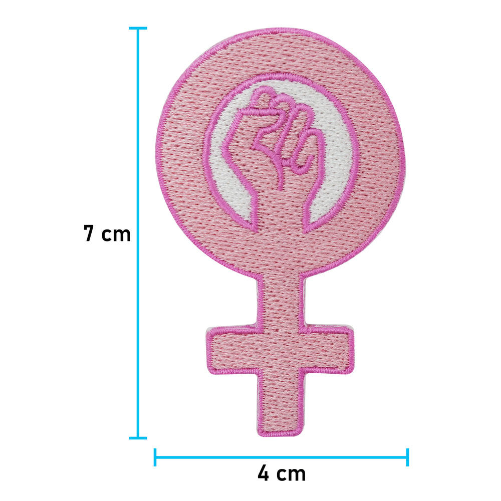 Frauen Power Patch mit der Maße: 7 x 4 cm