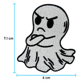 Angry Ghost Patch mit der Maße: 7,1 x 6 cm
