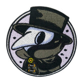 Schwarz-weißer Pest Doktor Patch