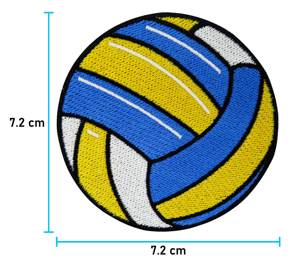Volleyball Patch mit der Maße: 7,2 x 7,2 cm