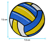 Volleyball Patch mit der Maße: 7,2 x 7,2 cm
