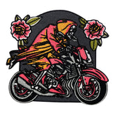 Schwarz-roter Geister Biker Patch