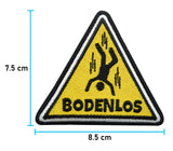 Bodenlos Klettpatch mit der Maße: 7,5 x 8,5 cm